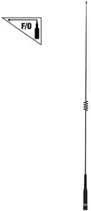 Photo 1 of comet sbb5nmo 2m/70cm dual band mobile antenna