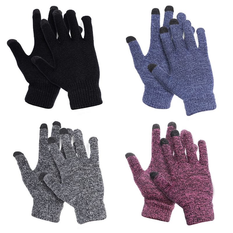 Photo 1 of EcoNour Glove for Winter | 4 Pair Snow Gloves for Women | Featured with Windproof Cuff & Warm Lining | Driving Glove with Touchscreen Utility