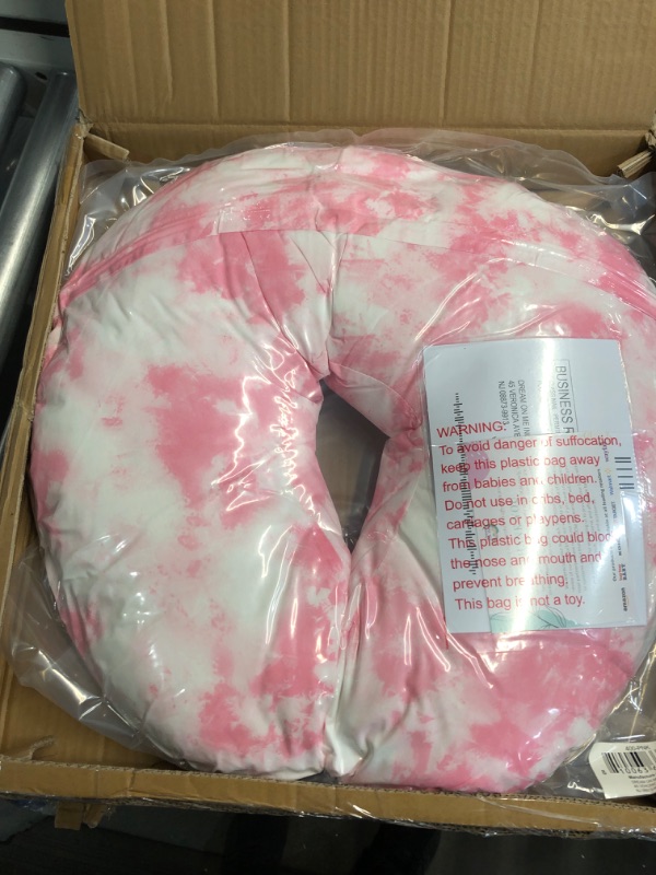 Photo 2 of Dream On Me Beeboo Nursing Pillow and Positioner, Removable and Washable Pillow Cover, Pink