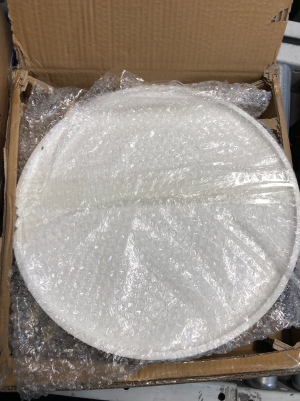 Photo 2 of danpinera Round Side Table, White & Gold