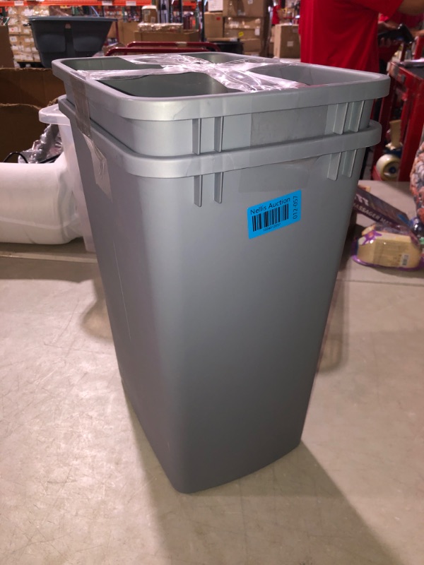 Photo 2 of (READ FULL POST) ROOMTEC Double 35-Quart Pull Out Trash Can Under Cabinet, Cabinet Trash Can Pull Out and Trash Can, Cabinet Garbage Can Pull Out with Soft-Close Double 35Qt Pull Out Trash Can