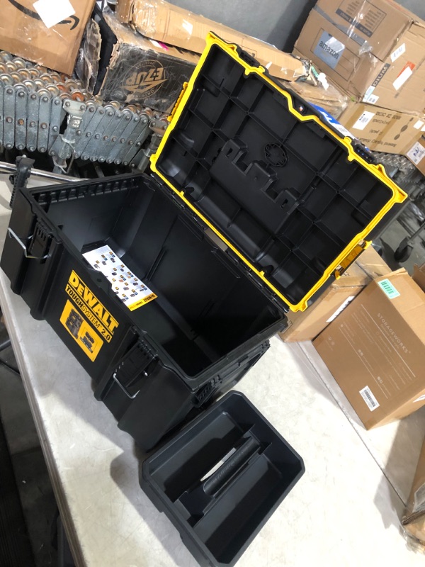 Photo 4 of ***USED - NO PACKAGING***
DEWALT TOUGHSYSTEM 2.0, Large Tool Box, 22 in, 110 lbs. Capacity (DWST08300)