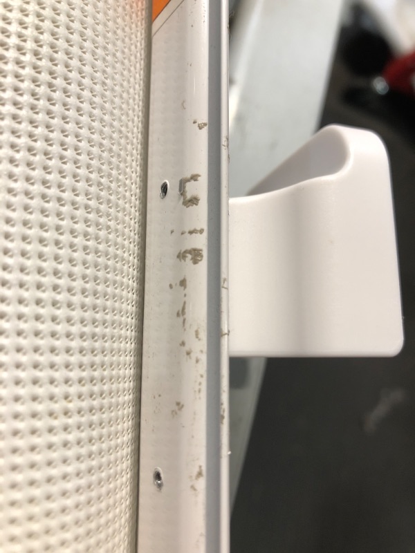 Photo 1 of **UNKNOWN MISSING PARTS/HARDWARE**
Eaersan 120" Extra Wide Retractable Baby Gate, Adjustable Super Large Mesh Child Safety Gate (White)