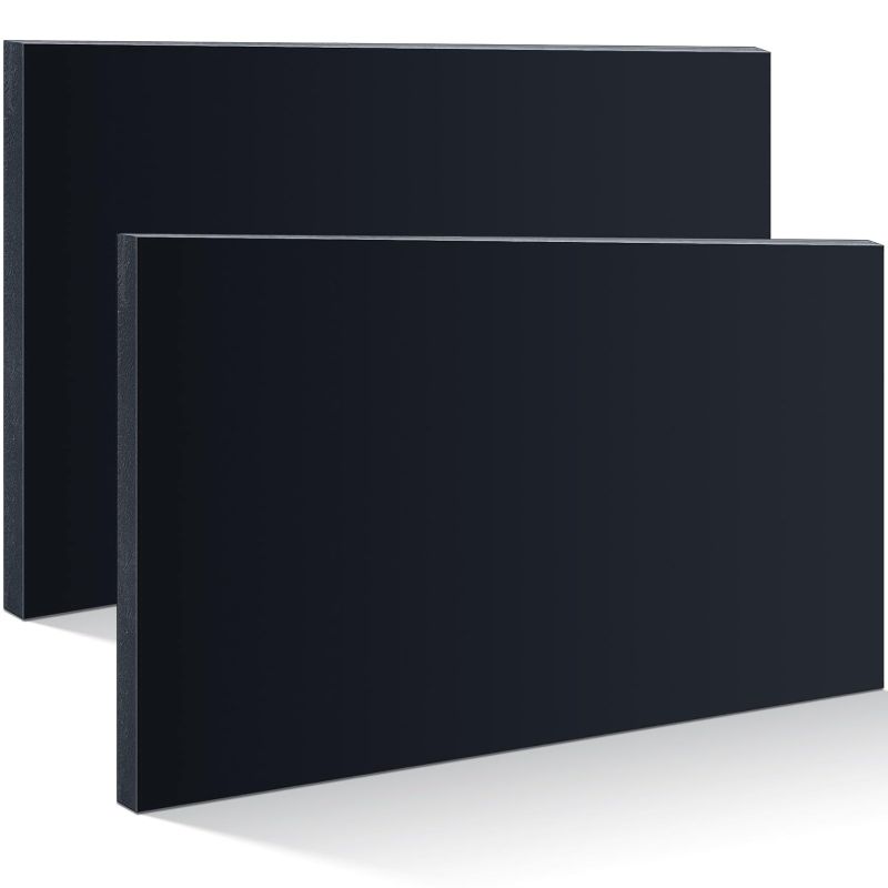 Photo 1 of Black HDPE Plastic Sheets 3/4 Thick 12" x 24" Hard HDPE Sheet Polyethylene Sheet, High Density Polyethylene Board