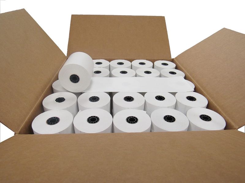 Photo 1 of  3 1/8 x 230 Thermal Paper Receipt Rolls 3.125 x 230 ft, POS/Cash Register Paper 48 rolls