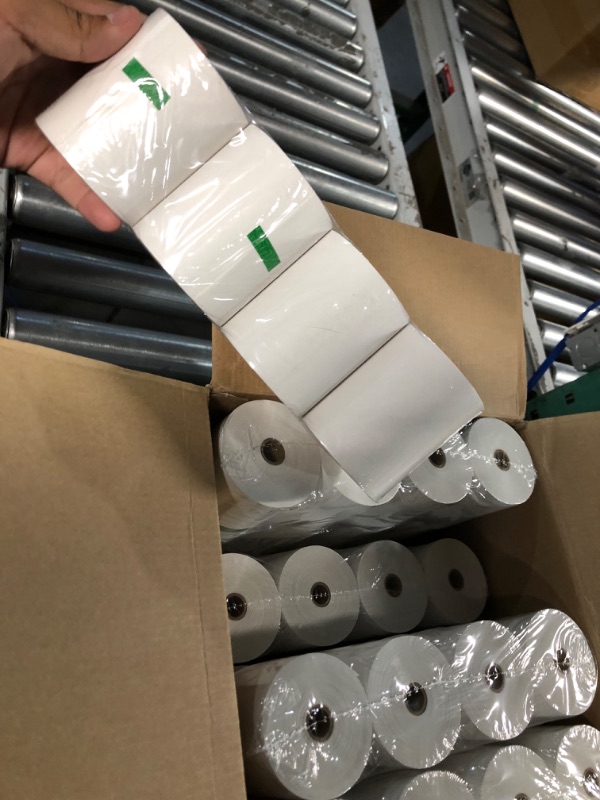 Photo 3 of  3 1/8 x 230 Thermal Paper Receipt Rolls 3.125 x 230 ft, POS/Cash Register Paper 48 rolls