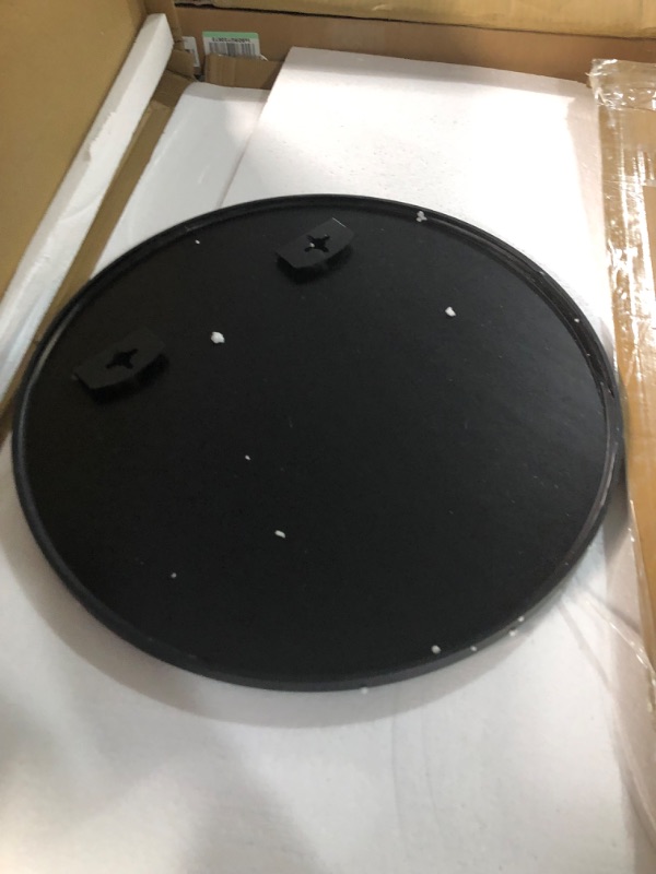 Photo 2 of ***USED - NO PACKAGING***
Round Mirror,  20 inches Black Round Mirror, Aluminum Alloy Metal Frame Round Wall Mirror