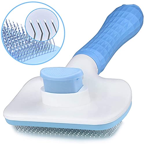 Photo 1 of (2 PACK) Cleaning Slicker Brush Self Cleaning Pet Hair - Gentle Deshedding Brush  
