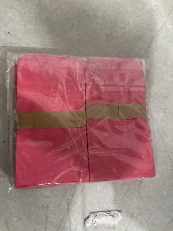 Photo 3 of (2 PACK) Rose Pink Small Flat Greaseproof Kraft Paper Treat Bags  (3'' x 5'') Rose Pink 3x5 Inch (Pack of 100)