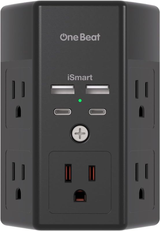 Photo 1 of  Multi Plug Outlet, Surge Protector, 5 Outlet Extender with 4 USB Charging Ports  