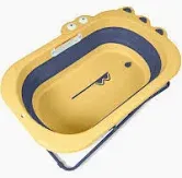 Photo 1 of Beberoad Love Collapsible Baby Bathtub Toddler Bathtub Portable Travel Baby Bath Tub for Newborn/Infant/Toddler Height-Adjustable Baby Bathtub Cayman Yellow