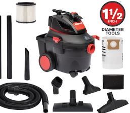 Photo 1 of ***USED - MISSING PARTS - SEE COMMENTS***
Shop-Vac 4-Gallons 5.5-HP Corded Wet/Dry Shop Vacuum with Accessories Included