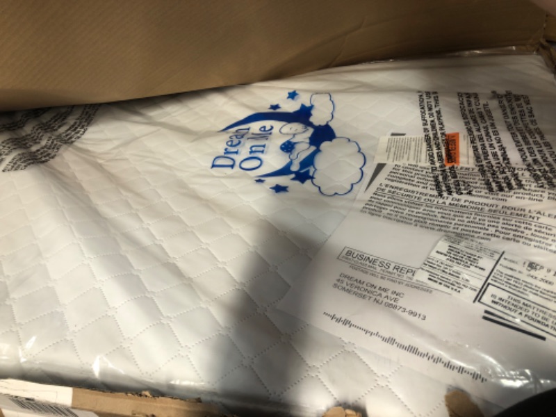 Photo 1 of American Baby Company 2 Pack Waterproof Fitted Crib and Toddler Mattress Protector, Quilted and Noiseless Crib & Toddler Mattress Pad Cover, White, 52"x28"x9" Crib 2 Pack
