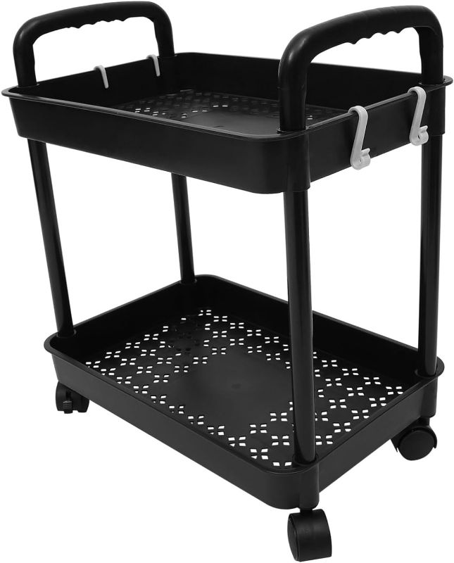 Photo 2 of 
Cabilock Mobile Double Layer Cart Storage Rack