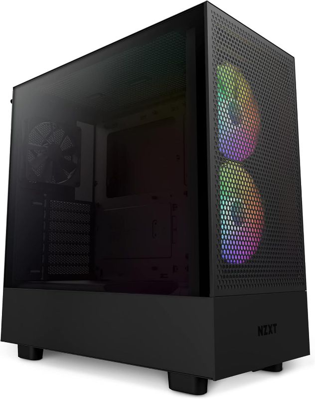 Photo 1 of **MISSING GLASS PANEL**
NZXT H5 Flow RGB ATX Mid-Tower Gaming Case