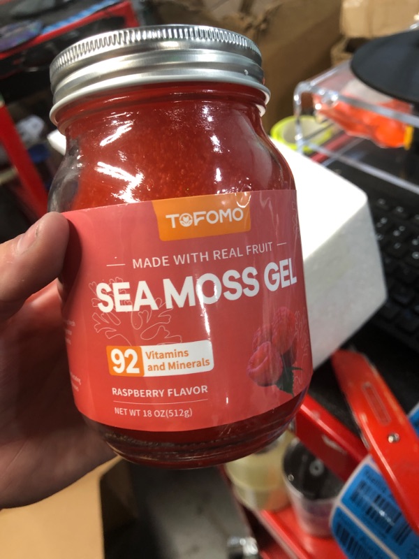 Photo 1 of 06/06/25 NON REFUNDABLE /Sea Moss Gel (18 oz) Organic Wildcrafted Raw Sea Moss,(Raspberry)