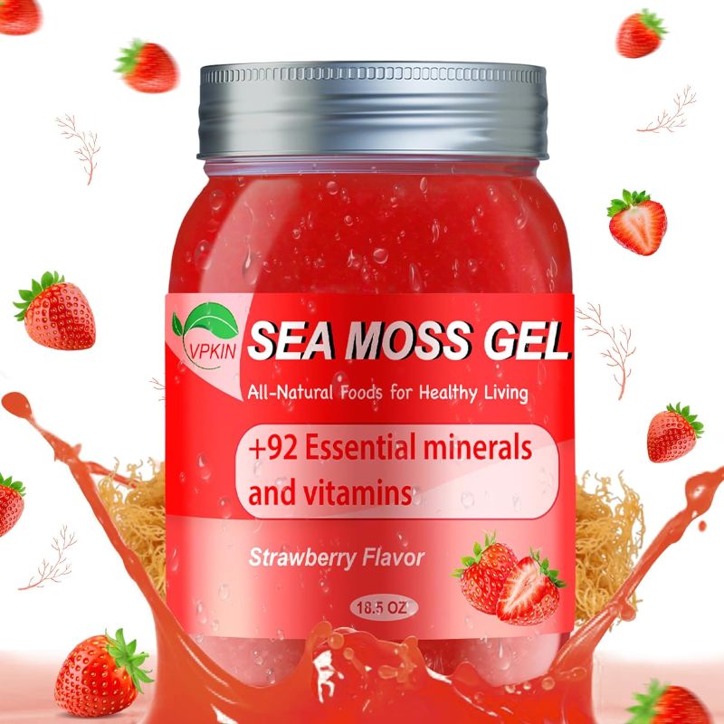 Photo 3 of 06/06/25 NON REFUNDABLE /Sea Moss Gel (18 oz) Organic Wildcrafted Raw Sea Moss,(Raspberry)