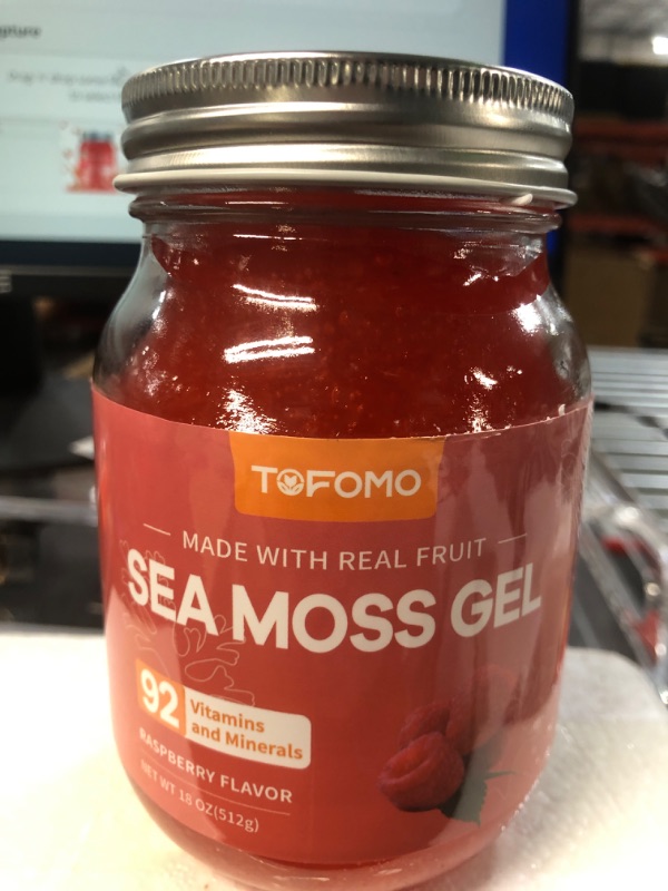 Photo 3 of 06/06/25 NON REFUNDABLE /Sea Moss Gel (18 oz) Organic Wildcrafted Raw Sea Moss,  (Raspberry)