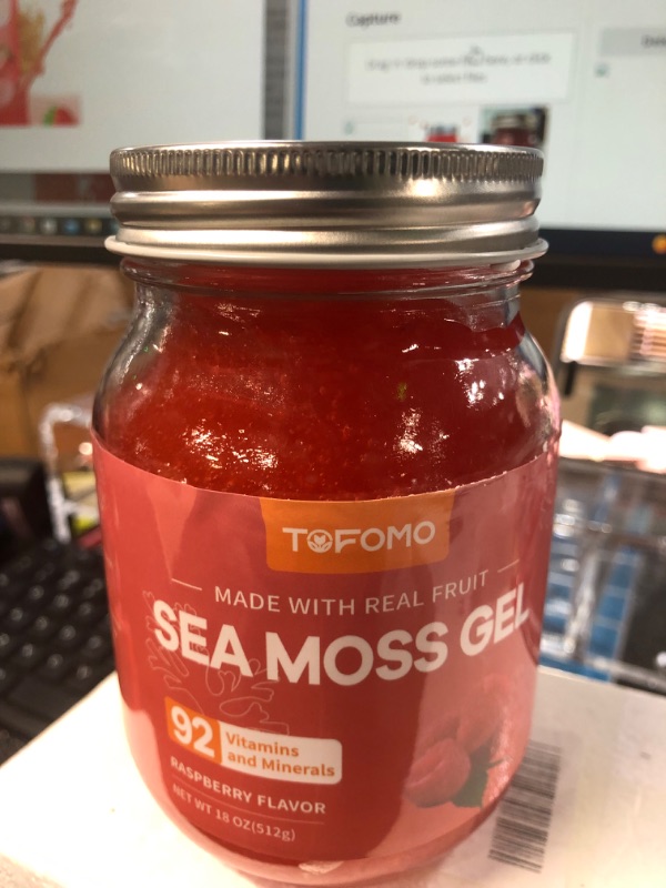 Photo 4 of 06/06/25 NON REFUNDABLE /Sea Moss Gel (18 oz) Organic Wildcrafted Raw Sea Moss, (Raspberry)