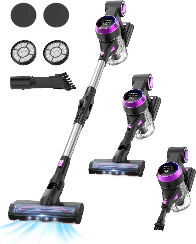 Photo 1 of (NON-REFUNDABLE) EIOEIR Cordless Stick Vacuum Cleaner, 45 Minutes Run-Time, 4 in 1 Lightweight Stick Vacuum 200W