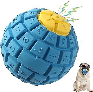 Photo 1 of Squeaky Dog Balls Rubber Indestructible Dog Toys X2