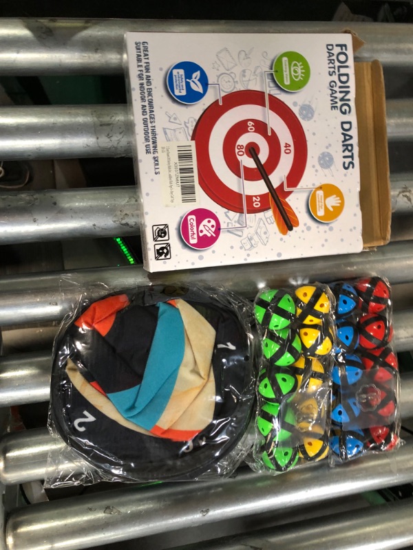 Photo 4 of 2 Dart Board 20 Sticky Balls Sets Outdoor Games Toys Gifts