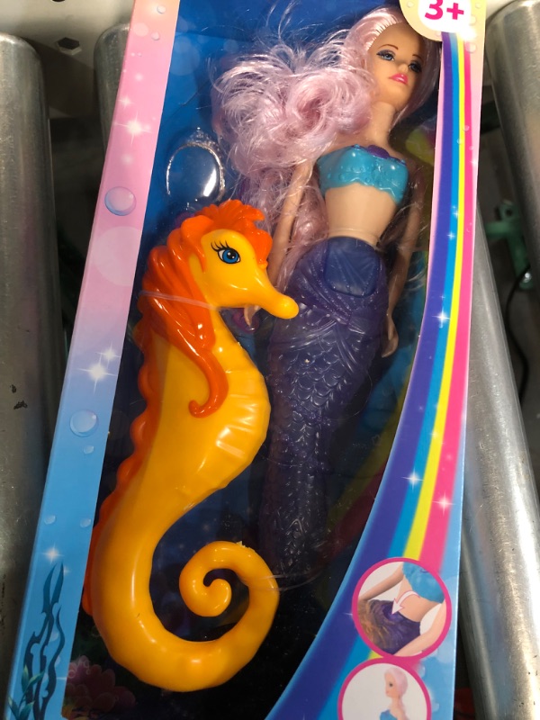Photo 1 of Mermaid Princess Doll Playset, Temperature Color Changing Mermaid