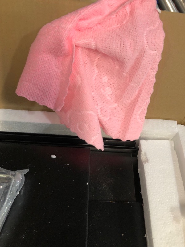 Photo 1 of YAHARBO Black Wide Bookshelf,3 Tier Modern Horizontal Bookcase,