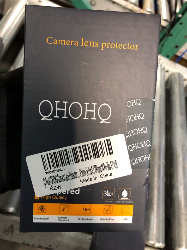 Photo 3 of QHOHQ [3 Pack Tempered Glass Camera Lens Protector for iPhone 14 Pro X2