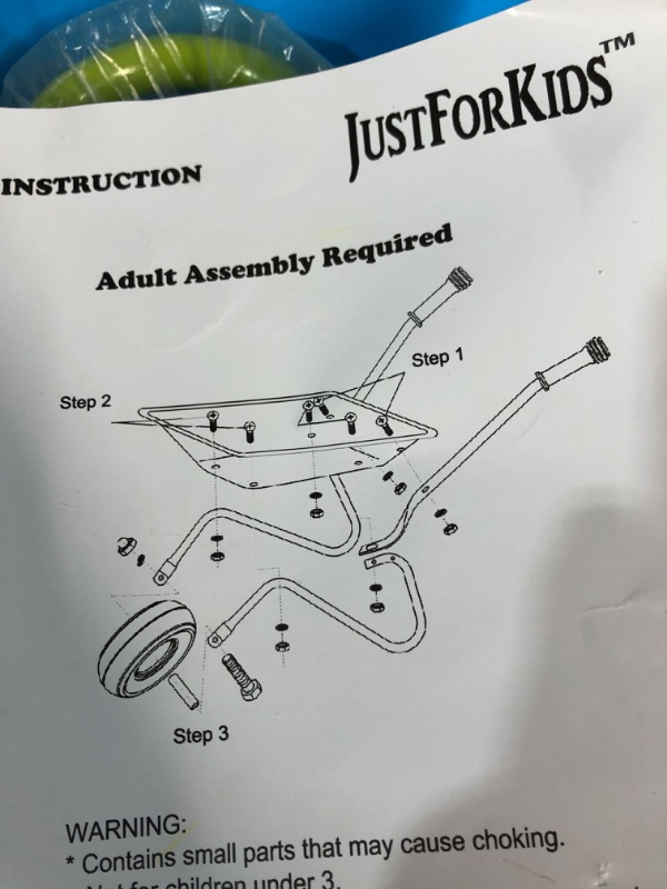 Photo 1 of G & F Products G & F 10041 JustForKids Kids Wheel Barrel made of real metal kids size