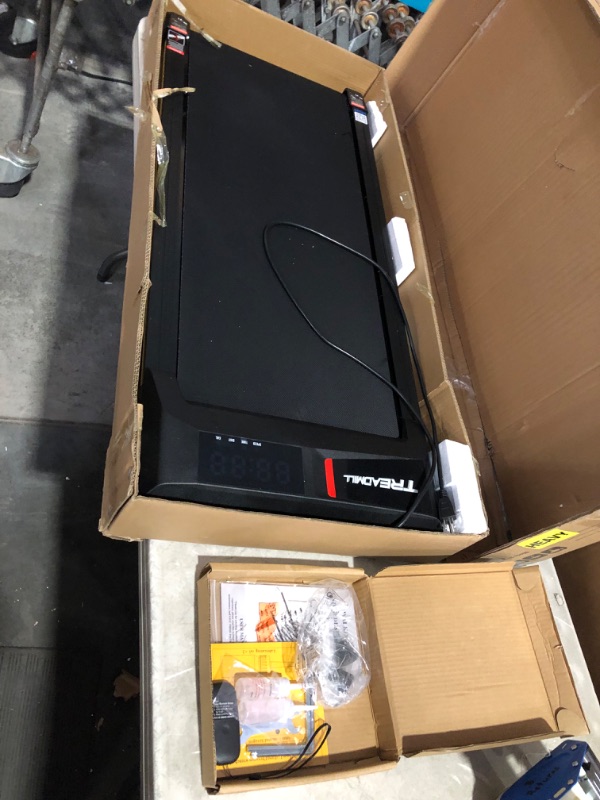 Photo 1 of ***USED - DIRTY - POWERS ON - UNABLE TO TEST FURTHER***
Walking Pad Treadmill with Incline, Standing Under Desk Treadmill 300lbs Capacity 2.5HP Cardio Training, Portable Easy to Use and Move, Works with ZWIFT KINOMAP WELLFIT Apps, No Subscription Fees Sma