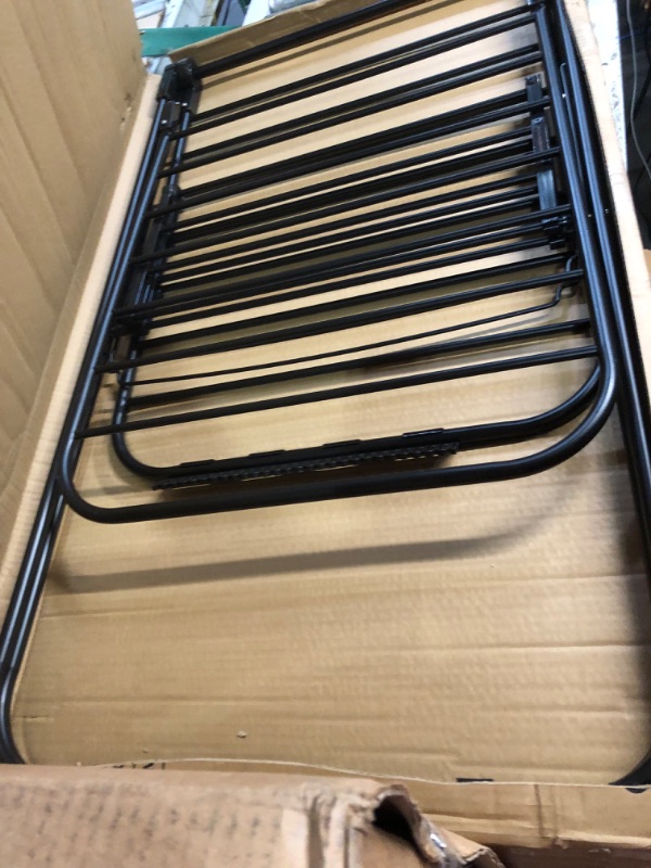 Photo 1 of SONGMICS Clothes Drying Rack, with Sock Clips, Metal Laundry Rack, Foldable, Space-Saving, Free-Standing Airer, with Height-Adjustable Gullwings, Indoor Outdoor Use, Black ULLR052B01