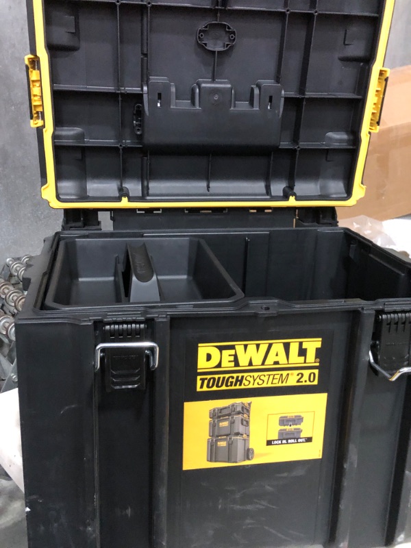 Photo 3 of (used)(missing handle) DEWALT DWST08450 TOUGH SYSTEM 2.0 MOBILE STORAGE