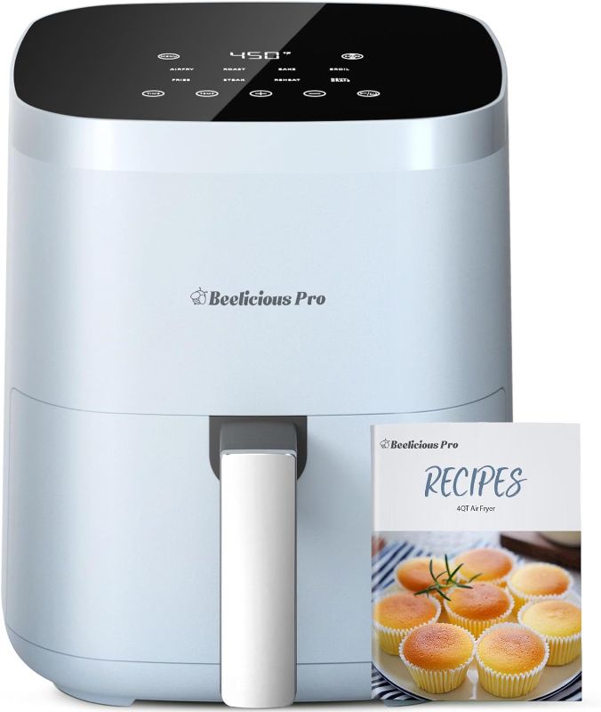 Photo 1 of Air Fryer,Beelicious® 8-in-1 Smart Compact 4QT Air Fryers,with Viewing Window,Shake Reminder,450°F Digital 