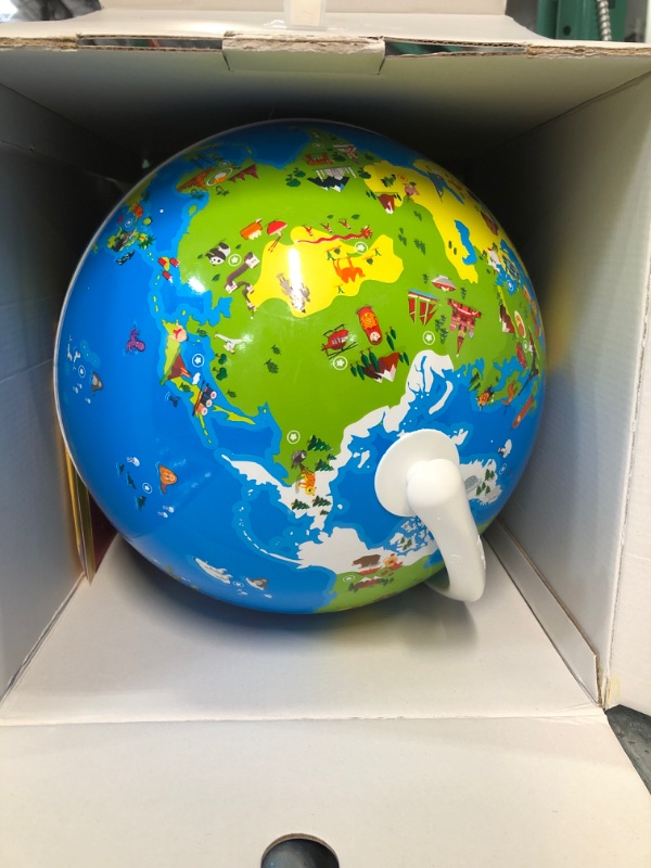 Photo 2 of PlayShifu Educational Globe for Kids - Orboot Earth (Globe + App) Interactive AR World Globe | 400 Wonders, 1000+ Facts | STEM Toy Gifts for Kids 4-10 Years | No Borders, No Names on Orboot Globe