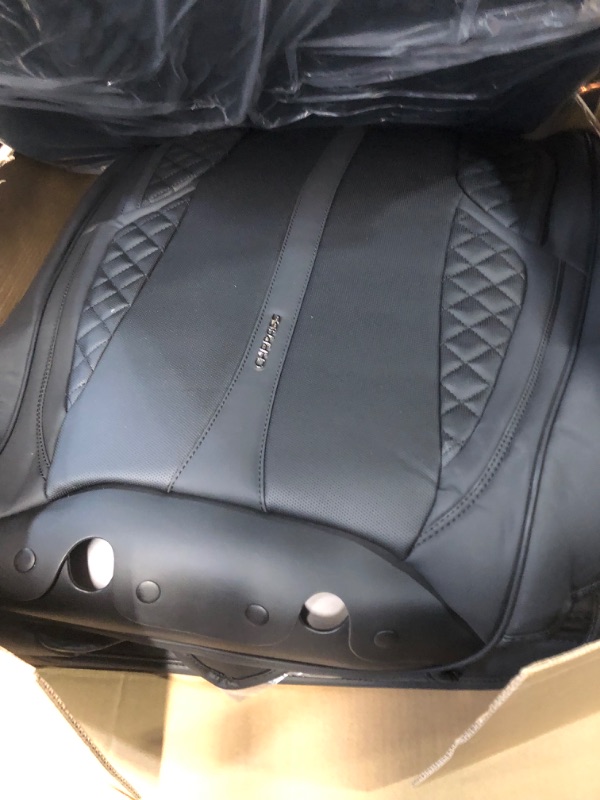 Photo 2 of CAR PASS Nappa Leather Car Seat Covers Full Set Black