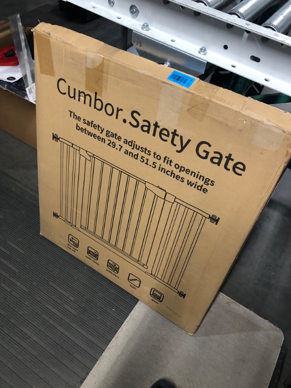 Photo 1 of Mom's Choice Awards Winner-Cumbor 29.5"-51.6" Baby Gate - Extra Wide, White