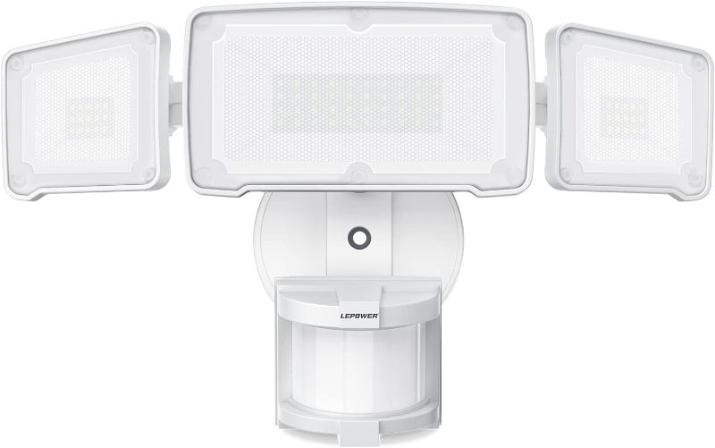 Photo 1 of HGGH 2 Packs Motion Sensor Outdoor Lights LED Security Lights, 3 Head Motion Detection