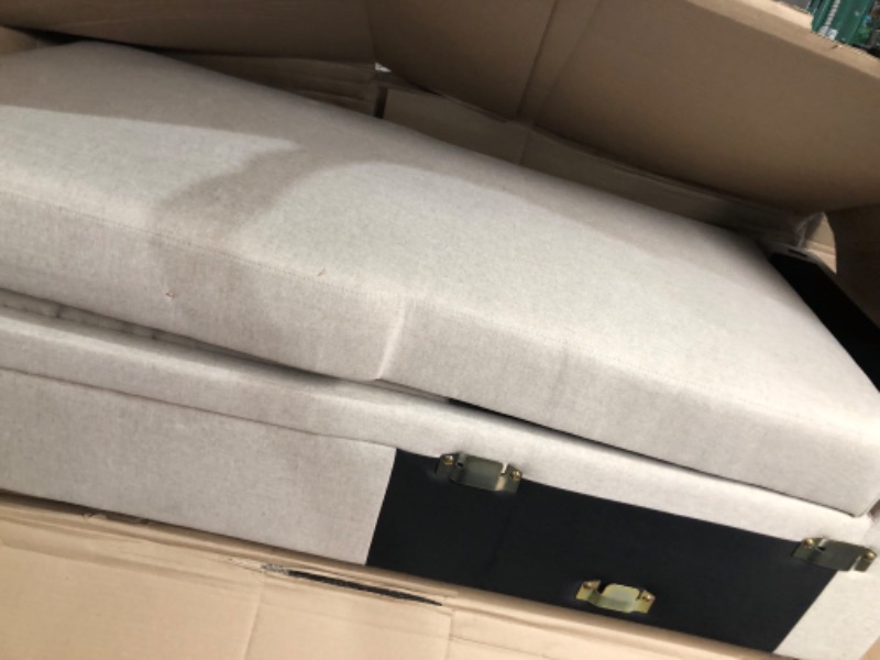 Photo 1 of ***NONREFUNDABLE - NOT FUNCTIONAL - FOR PARTS ONLY - SEE COMMENTS***
L-Shaped Symmetrical Corner Sleeper Sectional Sofa with Pull Out Couch Bed and 3 Pillow, W/2 USB Ports, Power Sockets - Beige 83"