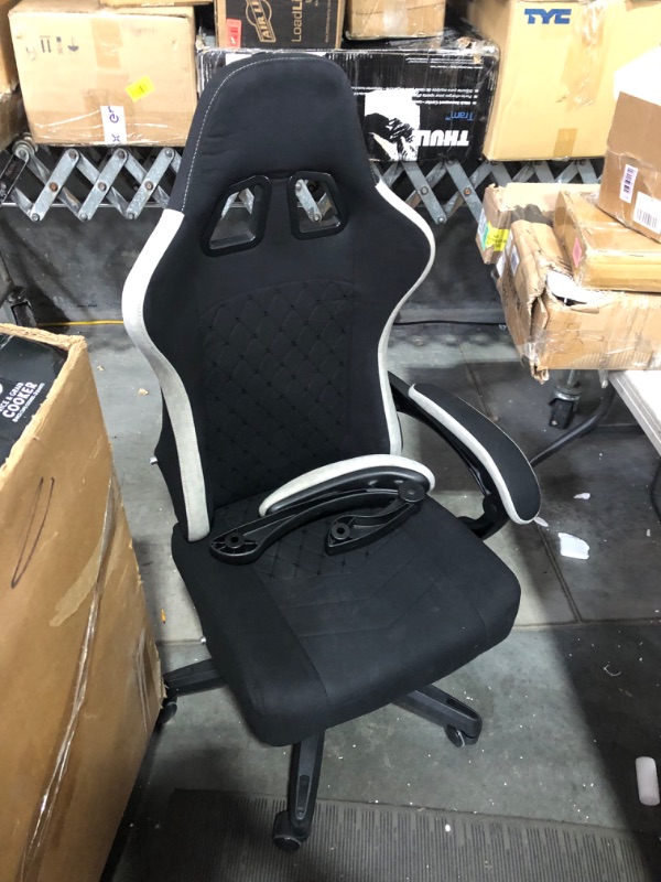 Photo 3 of ***NONREFUNDABLE - NOT FUNCTIONAL - FOR PARTS ONLY - SEE COMMENTS***
GT PLAYER Gaming Chair, Black/Grey, Fabric Texture, Swiveling Base