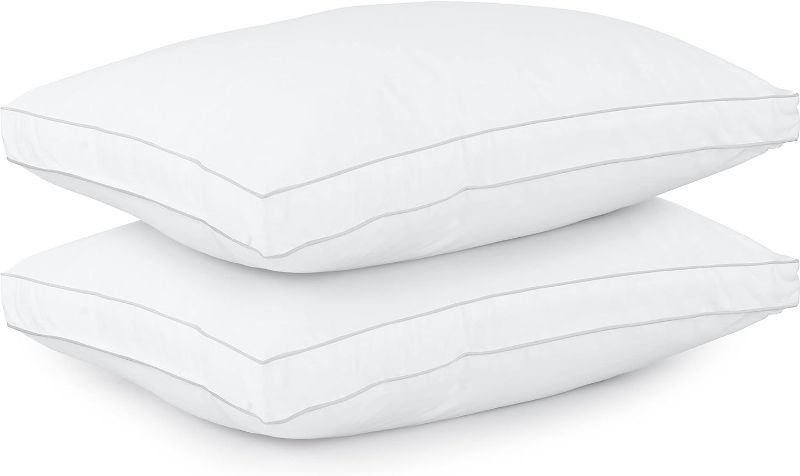 Photo 1 of Utopia Bedding Bed Pillows for Sleeping Queen Size (White), Set of 2, Cooling Hotel Quality, Gusseted Pillow for Back, Stomach or Side Sleepers