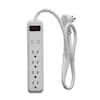 Photo 1 of GE 1-ft 6-Outlet 800 Joules 1800-Watt 1000Va White Indoor Ac Surge Protector