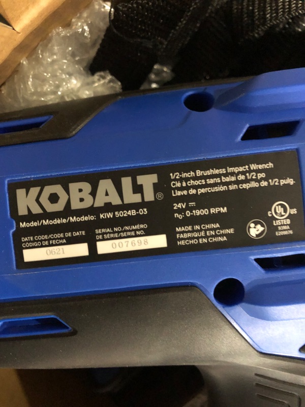 Photo 7 of [STOCK PHOTO FOR REFERENCE] READ NOTES**
Kobalt 24-volt 1/2-in Keyless Brushless Cordless Drill (1-Battery Included, Charger Included and Soft Bag included)