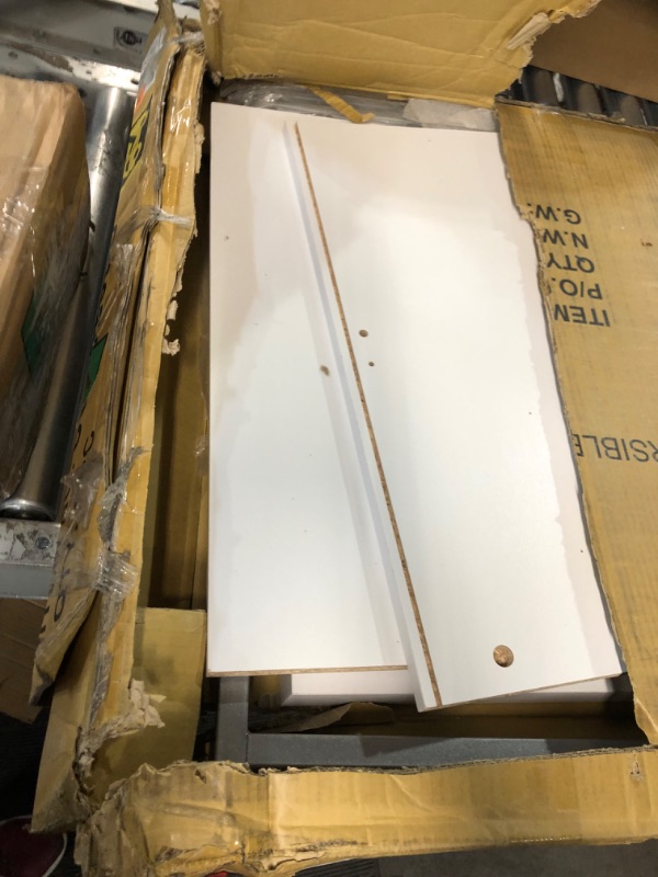 Photo 3 of **FOR PARTS ONLY AND NONREFUNDABLE**
Coaster Filing Cabinet Writing Desk, White