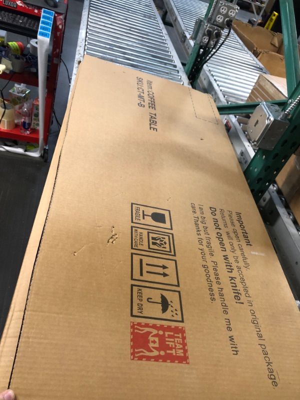 Photo 1 of ***USED - LIKELY MISSING PARTS - UNABLE TO VERIFY FUNCTIONALITY***
Tantmis Wood Lift Top Coffee Table with Storage, Mid Century Modern Farmhouse Coffee Table, Small Coffee Tables for Living Room, Office, Black