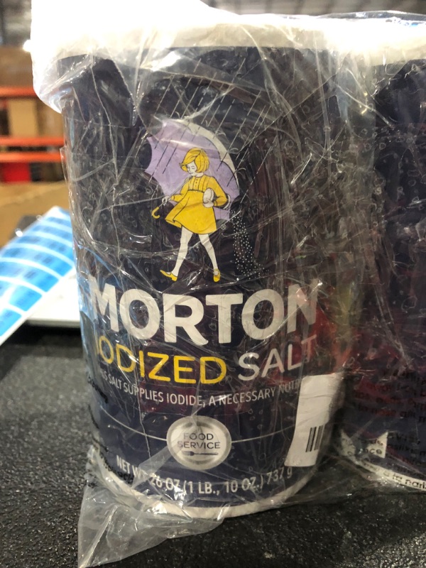 Photo 2 of (Pack of 2) Morton Iodized Salt 26 oz (737g)