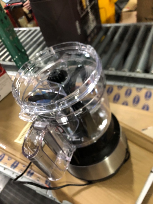Photo 4 of **PARTS ONLY NON FUNCTIONAL**
Hamilton Beach 70730 Bowl Scraper 10 Cup Food Processor - Black/Silver