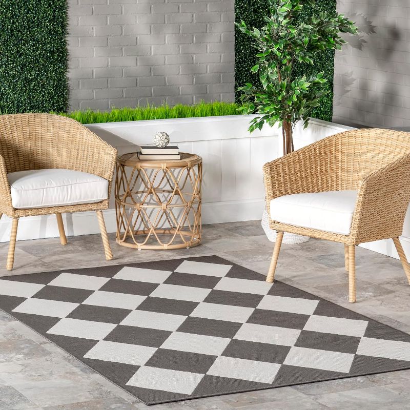 Photo 1 of *** STOCK PHOTO FOR REFERENCE ONLY *** nuLOOM Sabina Diamond Trellis Indoor/Outdoor Area Rug - 5x8 