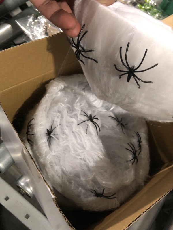 Photo 2 of *** STOCK PHOTO FOR REFERENCE ONLY *** JOYIN Halloween Hanging Spider Egg Sacs Decorations (3 Packs) - 32” Large 