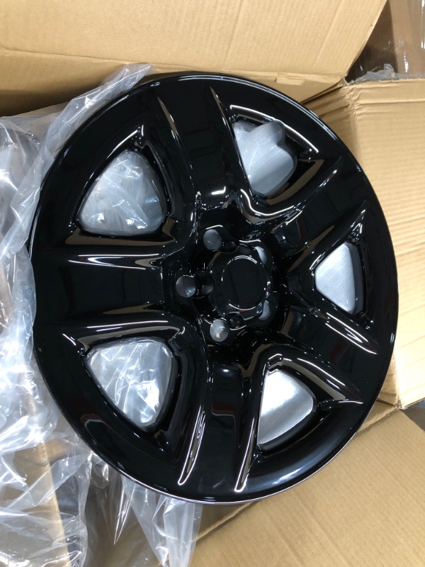 Photo 2 of ***USED - LIKELY MISSING PARTS - UNABLE TO VERIFY FUNCTIONALITY***
ECOTRIC Black 17" Wheel Skins Hub Caps Full Rim Covers Compatible with 2006-2012 Toyota RAV4